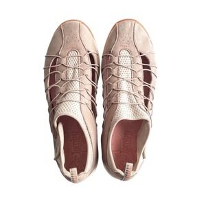 Jambu Free Spirit Encore Vegan SlipOn Sneakers Women's Size 10 Pink Beige Orange